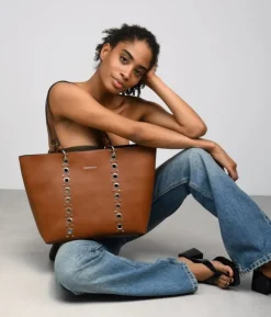 Bosanova Sacs Shopper | Sacs Porté Épaule | Sac bandoulière en cuir avec clous et poche intérieure