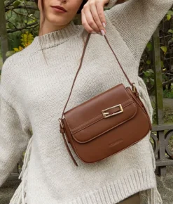 Bosanova Sacs Porté Épaule | Petits Sacs | Sac bandoulière en cuir avec rabat et ceinture