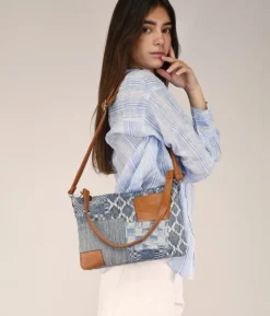 Bosanova Sacs À Bandoulière | Sac bandoulière en jean avec fermeture éclair