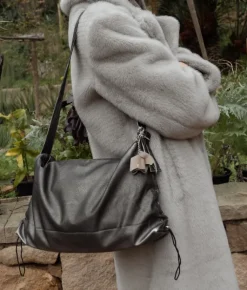 Bosanova Sacs Porté Épaule | Sac bandoulière en plomb avec fronces et fermeture éclair