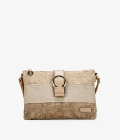 Bosanova Sacs À Bandoulière | Sacs Raphia Et Crochet | Sac bandoulière en raphia beige à rabat