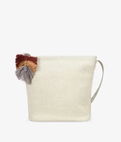 Bosanova Sacs Raphia Et Crochet | Sacs À Bandoulière | Sac bandoulière en raphia beige