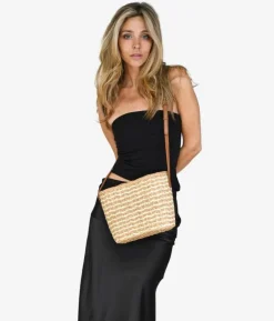 Bosanova Sacs À Bandoulière | Sacs Raphia Et Crochet | Sac bandoulière en raphia bicolore
