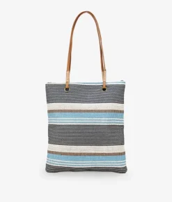 Bosanova Sacs Shopper | Sacs Raphia Et Crochet | Sac bandoulière en raphia bleu