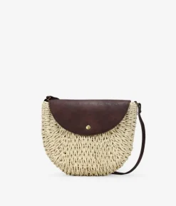 Bosanova Sacs À Bandoulière | Sacs Raphia Et Crochet | Sac bandoulière en raphia beige à rabat