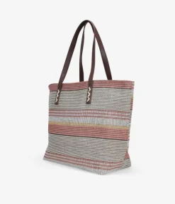 Bosanova Sacs Shopper | Sacs Raphia Et Crochet | Sac bandoulière en raphia beige avec fermeture éclair
