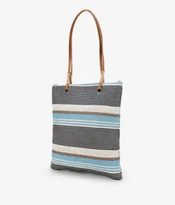 Bosanova Sacs Shopper | Sacs Raphia Et Crochet | Sac bandoulière en raphia bleu