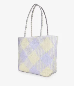 Bosanova Sacs Porté Épaule | Sac bandoulière en raphia lilas