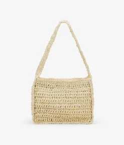 Bosanova Petits Sacs | Sacs Raphia Et Crochet | Sac bandoulière en raphia beige