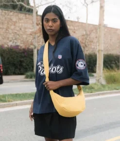 Bosanova Sacs À Bandoulière | Petits Sacs | Sac bandoulière jaune avec poches et fermeture éclair