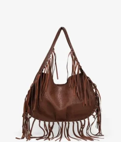Bosanova Sacs Porté Épaule | Sac bandoulière marron à franges