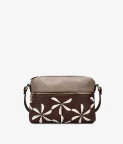 Bosanova Sacs À Bandoulière | Sac bandoulière marron avec double fermeture éclair