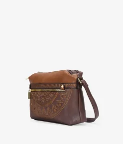 Bosanova Petits Sacs | Sacs À Bandoulière | Sac bandoulière marron avec double fermeture éclair