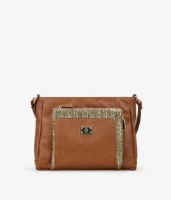 Bosanova Sacs À Bandoulière | Sac bandoulière marron avec fermeture éclair
