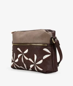 Bosanova Sacs À Bandoulière | Sac bandoulière marron avec double fermeture éclair