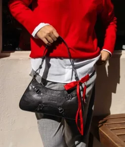 Bosanova Sacs Porté Épaule | Petits Sacs | Sac bandoulière noir avec harnais