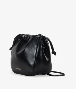 Bosanova Sacs À Bandoulière | Petits Sacs | Sac bandoulière noir avec fermeture froncée