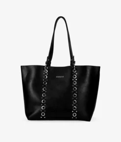 Bosanova Sacs Shopper | Sacs Porté Épaule | Sac bandoulière noir avec clous et poche intérieure