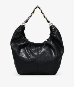 Bosanova Sacs Shopper | Sacs Porté Épaule | Sac bandoulière noir avec chaîne