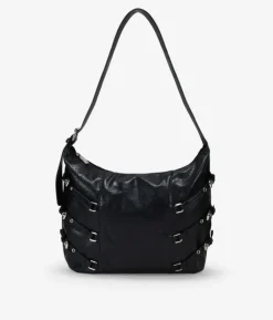 Bosanova Sacs Porté Épaule | Sac bandoulière noir avec boucles