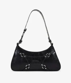 Bosanova Sacs Porté Épaule | Petits Sacs | Sac bandoulière noir avec harnais
