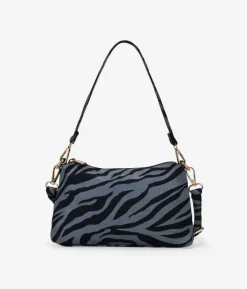 Bosanova Sacs Porté Épaule | Petits Sacs | Sac bandoulière noir effet zèbre
