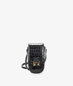 Bosanova Sacs À Bandoulière | Petits Sacs | Sac bandoulière noir pour téléphone portable avec porte-cartes