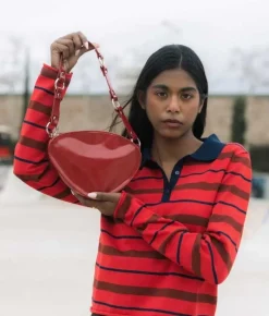 Bosanova Sacs À Bandoulière | Sacs Porté Épaule | Sac bandoulière rouge avec anse en anneau