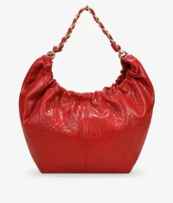 Bosanova Sacs Shopper | Sacs Porté Épaule | Sac bandoulière rouge avec chaîne