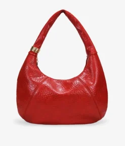 Bosanova Sacs Shopper | Sacs Porté Épaule | Sac bandoulière rouge avec détail métallique