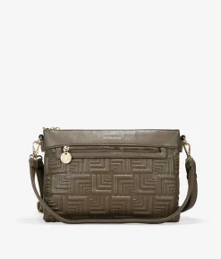 Bosanova Sacs À Bandoulière | Sac bandoulière taupe avec ceinture et gravure