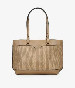 Bosanova Sacs Shopper | Sacs Porté Épaule | Sac cabas beige à trois compartiments