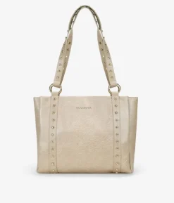 Bosanova Sacoche Pour Ordinateur Portable | Sacs Shopper | Sac cabas beige clouté pour ordinateur portable