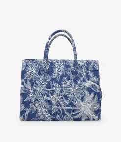 Bosanova Sacs À Main | Sacs Shopper | Sac cabas bleu en toile imprimée
