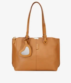 Bosanova Sacs Shopper | Sacs Porté Épaule | Sac cabas marron clair avec miroir