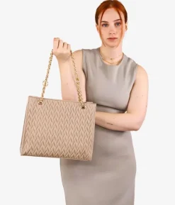 Bosanova Sacs Shopper | Sacs Porté Épaule | Sac cabas Stone avec chaîne