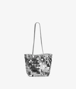 Bosanova Sac Minaudières | Petits Sacs | Sac de fête argenté à paillettes