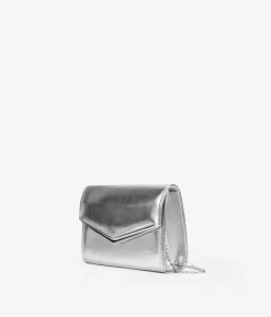 Bosanova Sac Minaudières | Petits Sacs | Sac de fête argenté à rabat
