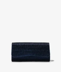 Bosanova Sac Minaudières | Petits Sacs | Sac de fête bleu à rabat plissé
