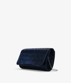 Bosanova Sac Minaudières | Petits Sacs | Sac de fête bleu à rabat plissé