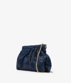 Bosanova Sac Minaudières | Petits Sacs | Sac de fête bleu avec embout