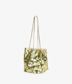 Bosanova Sac Minaudières | Petits Sacs | Sac de fête doré à paillettes