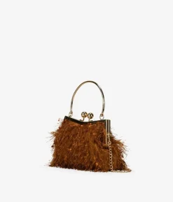 Bosanova Sac Minaudières | Petits Sacs | Sac de fête en bronze avec douille et poignée en métal