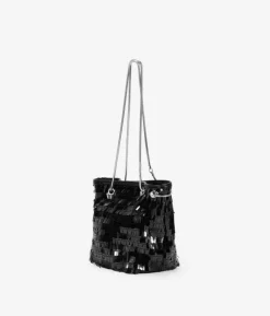 Bosanova Sac Minaudières | Petits Sacs | Sac de fête noir à paillettes
