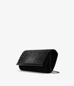 Bosanova Sac Minaudières | Petits Sacs | Sac de fête noir avec diamants