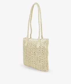 Bosanova Sacs Raphia Et Crochet | Sacs Shopper | Sac de plage en raphia beige