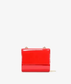 Bosanova Sac Minaudières | Petits Sacs | Sac de soirée en cuir verni rouge