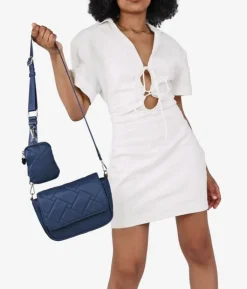 Bosanova Petits Sacs | Sacs À Bandoulière | Sac en nylon bleu avec bourse