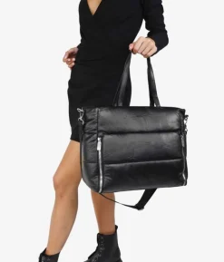 Bosanova Sacs Shopper | Sacs Porté Épaule | Sac fourre-tout noir pour ordinateur portable