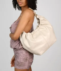 Bosanova Sacs Porté Épaule | Sacs Shopper | Sac homme beige avec chaîne